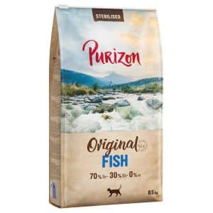 5,5 kg 1 kg på köpet! 6,5 kg Purizon torrfoder för katt - Sterilised Adult Fish