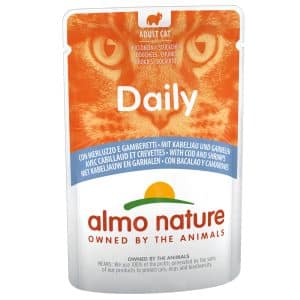 Almo Nature Daily Menu Pouch 6 x 70 g - Torsk och räkor