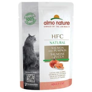 Almo Nature HFC Pouch 6 x 55 g - Lax & pumpa