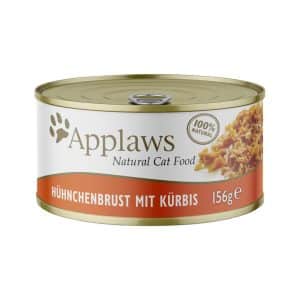 Applaws kattmat i buljong 6 x 156 g - Kycklingbröst & pumpa
