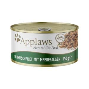 Applaws kattmat i buljong 6 x 156 g - Tonfiskfilé & tång