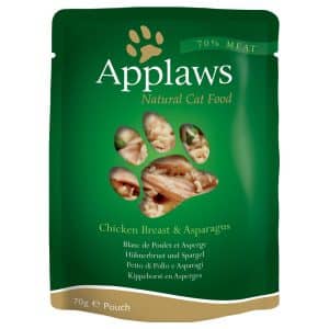 Applaws Pouch in Broth 12 x 70 g - Kyckling & sparris