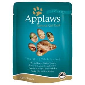 Applaws Pouch in Broth 12 x 70 g - Tonfisk & sardeller