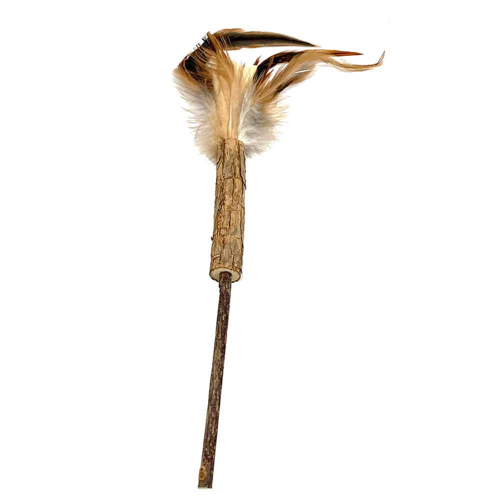 Aumüller Silvervine Dental Feather leksak 1 st