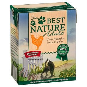 Best Nature Adult Cat 8 x 370 g - Kyckling i gelé