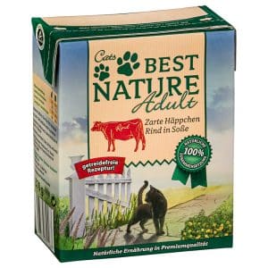 Best Nature Adult Cat 8 x 370 g - Nötkött i sås