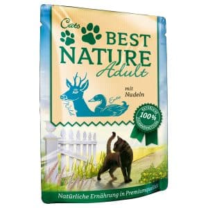 Best Nature Cat Adult 16 x 85 g - Vilt, anka & pasta