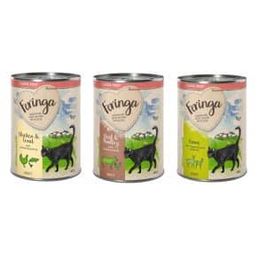 Blandat provpack: Feringa Classic Meat 6 x 400 g Mixpack III (3 sorter): Vilt, Nötkött & fjäderfä, Kyckling & öring