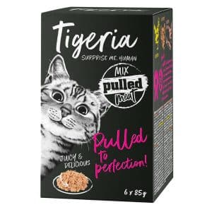Blandat provpack Tigeria Pulled Meat 6 x 85 g - Mix (3 sorter)