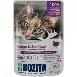 Bozita Indoor & Sterilised Kalkon i Gelé 85 g