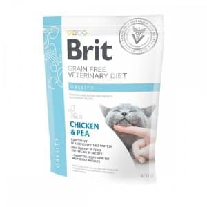 Brit Veterinary Diet Cat Obesity Grain Free Chicken & Pea (400 g)