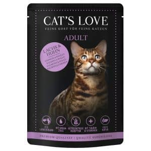 Cat's Love 12 x 85 g - Lax & kyckling