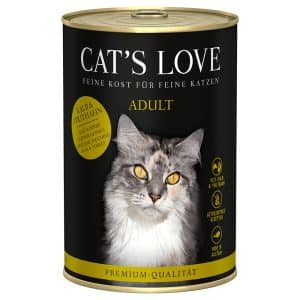 Cat's Love 6 x 400 g - Kalv & kalkon