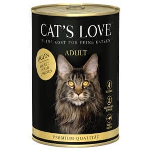 Cat's Love 6 x 400 g - Kyckling pur