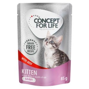Concept for Life Kitten Grain Free Nötkött i sås - 12 x 85 g