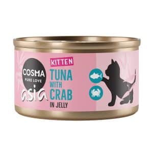 Cosma Asia Kitten in Jelly 6 x 85 g - Tonfisk & krabbkött
