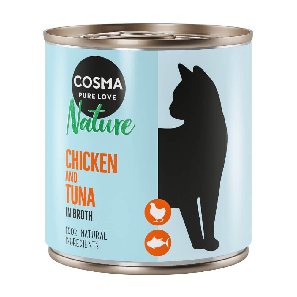 Cosma Nature 6 x 280 g - Kycklingbröst & tonfisk