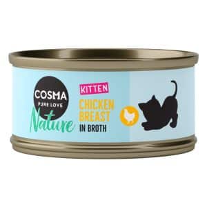 Cosma Nature Kitten 6 x 70 g - Kyckling