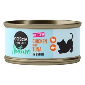 Cosma Nature Kitten 6 x 70 g - Kyckling & tonfisk