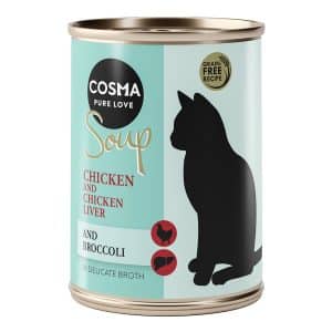 Cosma Soup 6 x 100 g - Kycklingfilé med kycklinglever och broccoli