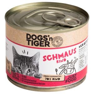 Dogs'n Tiger Adult Cat 6 x 200 g - Smakrikt nötkött
