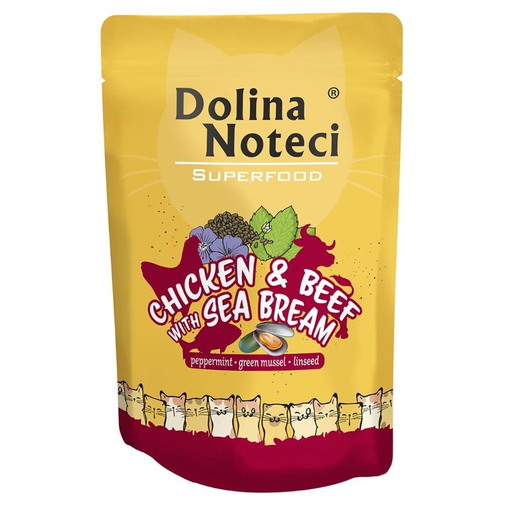 Dolina Noteci Superfood, 10 x 85 g - Kyckling och nötkött med dorado