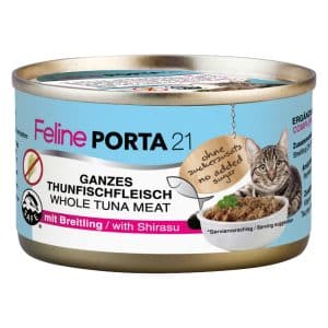 Feline Porta 21 kattfoder 1 x 90 g - Tonfisk med skarpsill - spannmålsfritt