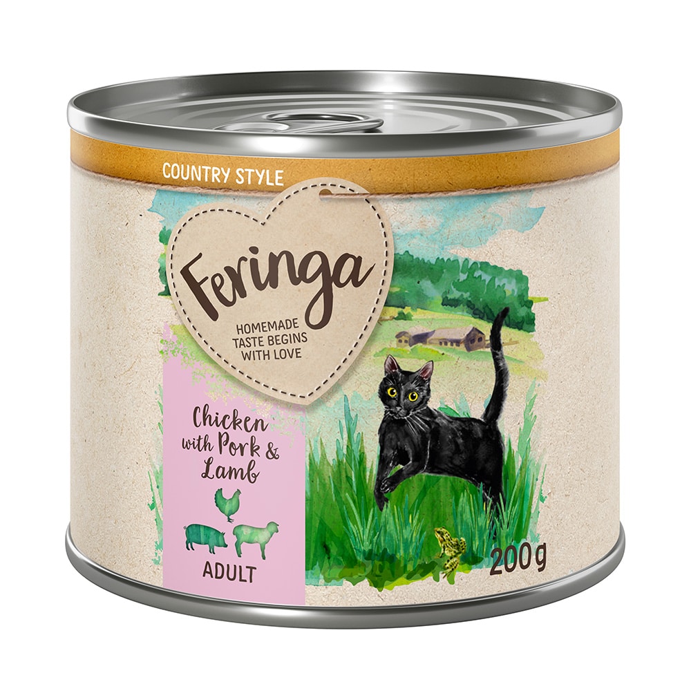 Feringa Country Style Menu 6 x 200 g - Kyckling, fläsk & lamm