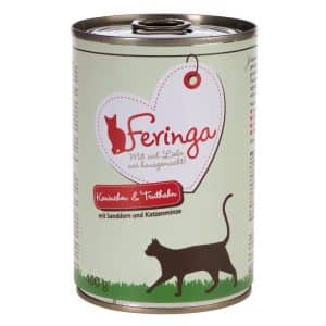 Feringa Menu Duo 6 x 400 g - Kanin & kalkon med havtorn & kattmynta