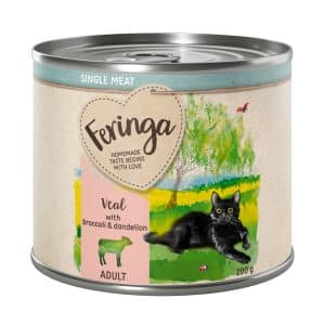Feringa Single Meat Menu 6 x 200 g - Kalv med broccoli & maskros