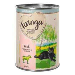 Feringa Single Meat Menu 6 x 410 g - Kalv med broccoli & maskros