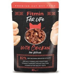Fitmin Cat For Life Kattunge, 28 x 85 g - Kyckling
