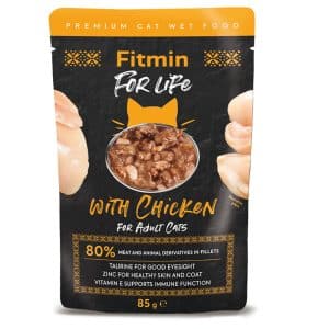 Fitmin Cat For Life Vuxen, 28 x 85 g - Kyckling