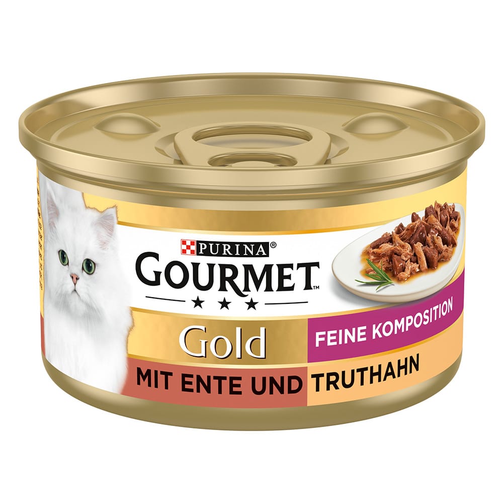 Gourmet Gold Fine Composition 12 x 85 g - Anka + Kalkon