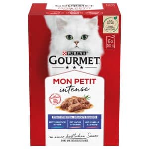 Gourmet Mon Petit 6 x 50 g - Tonfisk, Lax, Öring