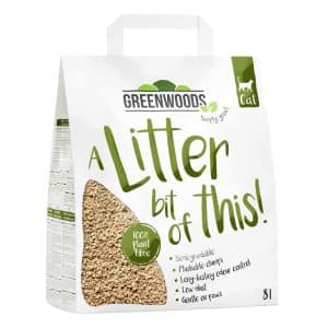 Greenwoods Plant Fibre: klumpbildande strö av växtfibrer 8 l (ca 3,4 kg)