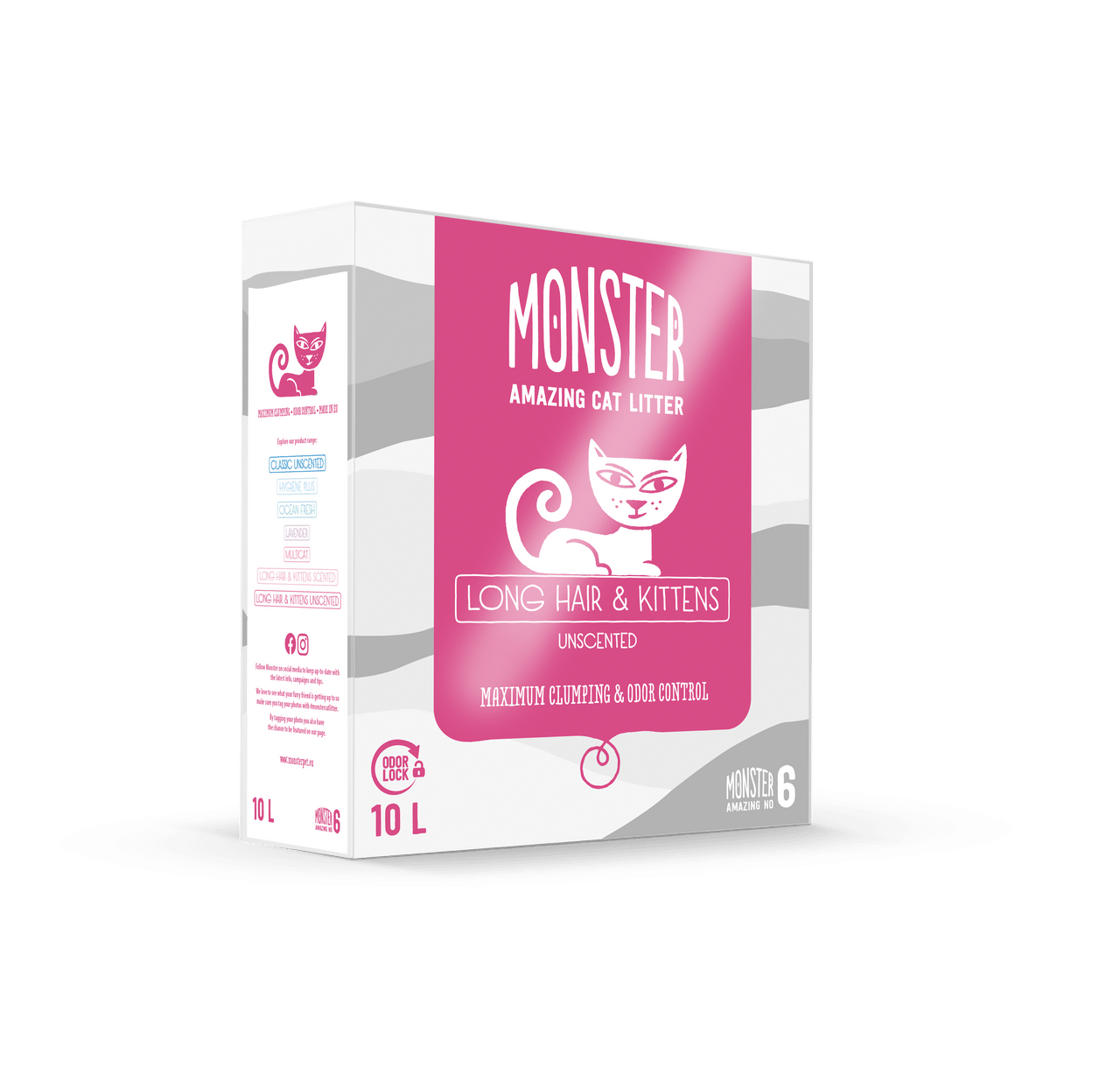 Long Hair/ Kitten Unscented - 10 L