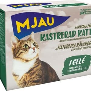 Multibox Bitar i Gelé Kastrerad Katt - 8 x 85 g