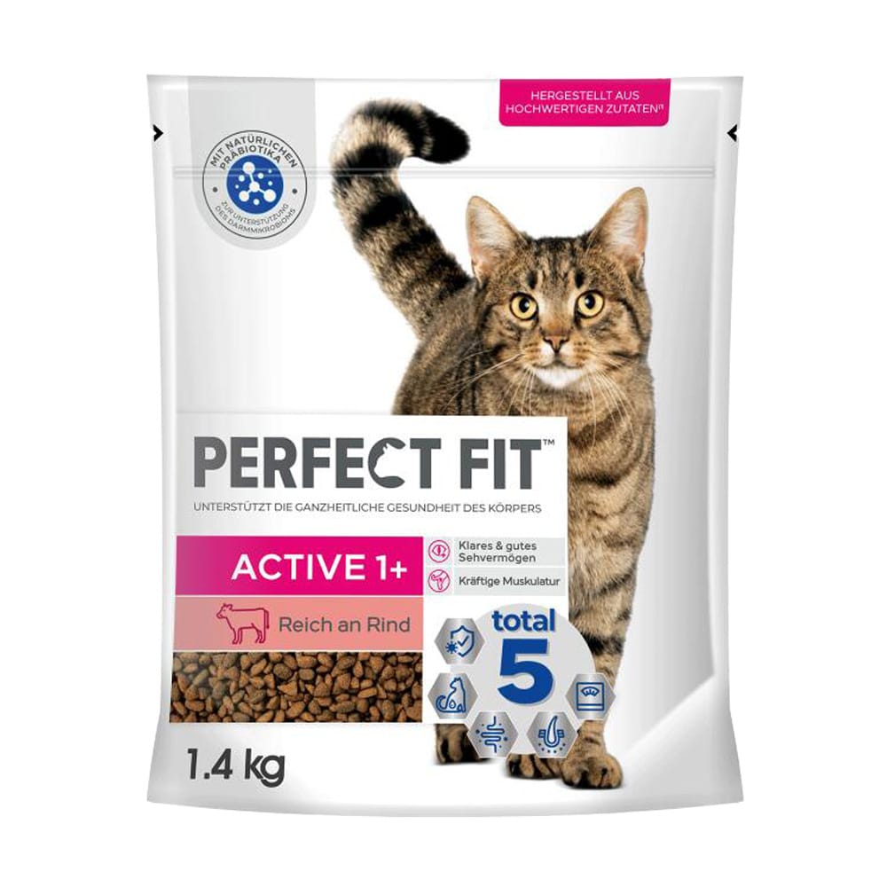 Perfect Fit Active 1+ Rich in Beef - 1,4 kg