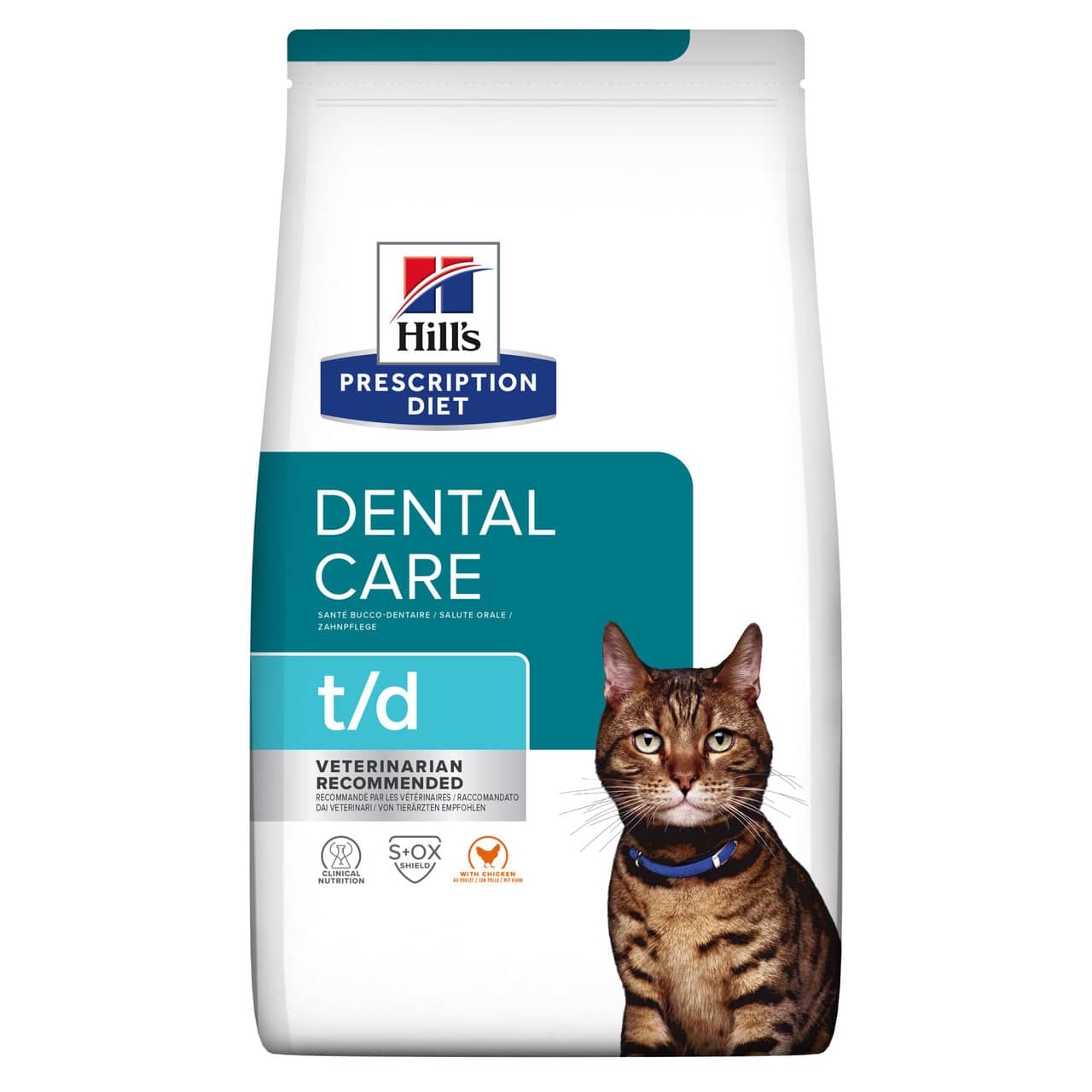 Prescription Diet t/d Dental Care Torrfoder till Katt med Kyckling - 3 kg