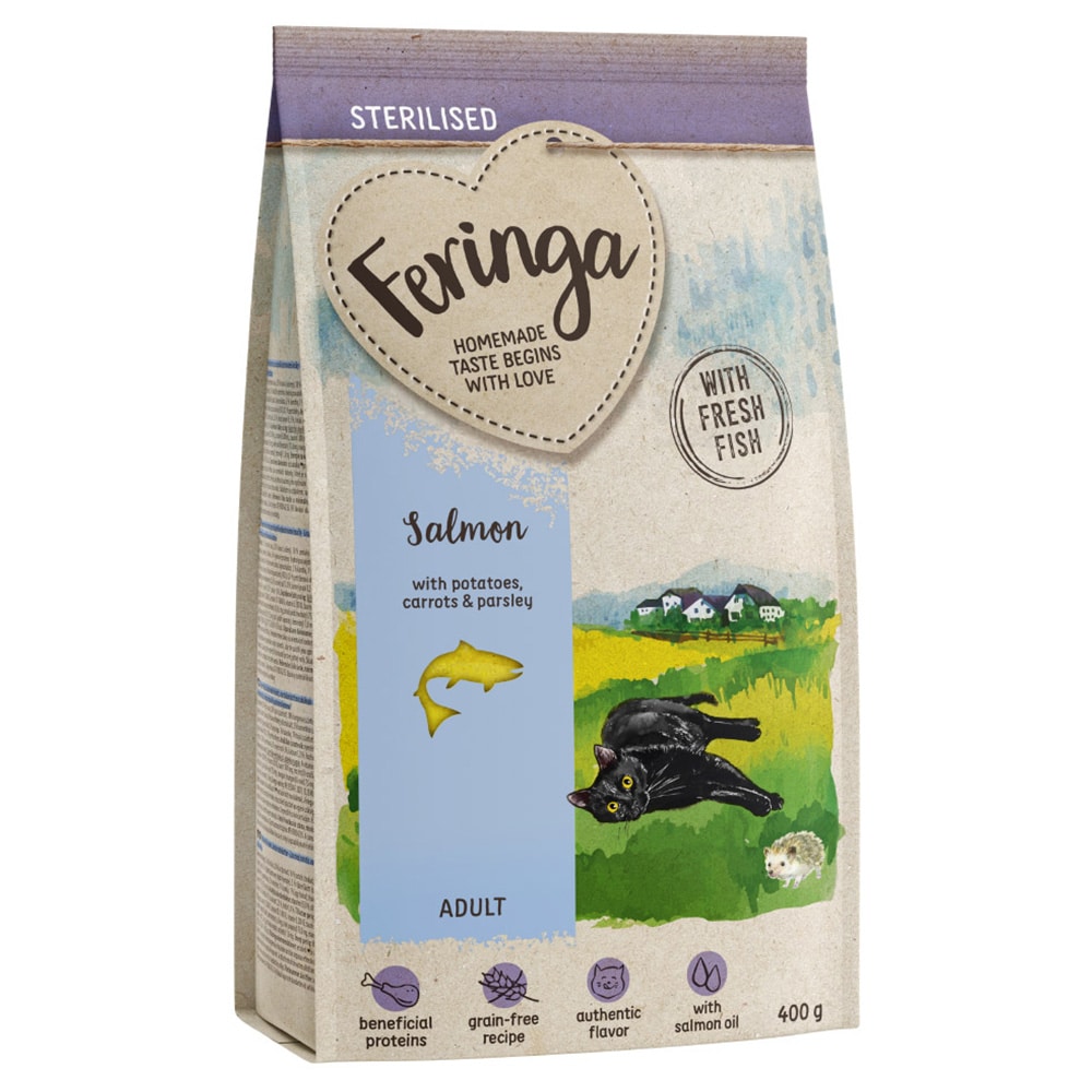Prova-på-pris! Feringa Sterilised torrfoder - Adult Sterilised Lax 400 g