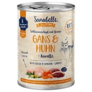 Sanabelle Meat in Sauce 6 x 380 g - Gås & kyckling