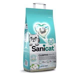 Sanicat Fresh Cotton klumpbildande strö - 10 l