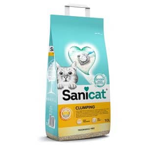 Sanicat klumpbildande kattsand, oparfymerad - 10 l