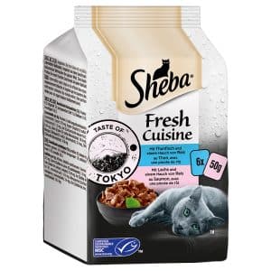 Sheba Fresh Cuisine Taste of Tokyo (MSC) 6 x 50 g - Tonfisk + Lax