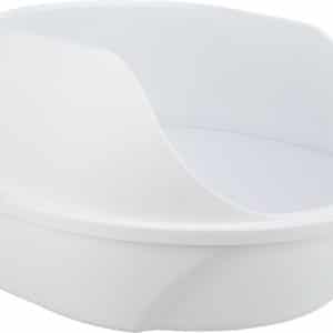 Simao Högkantad Kattlåda - Grå/Vit