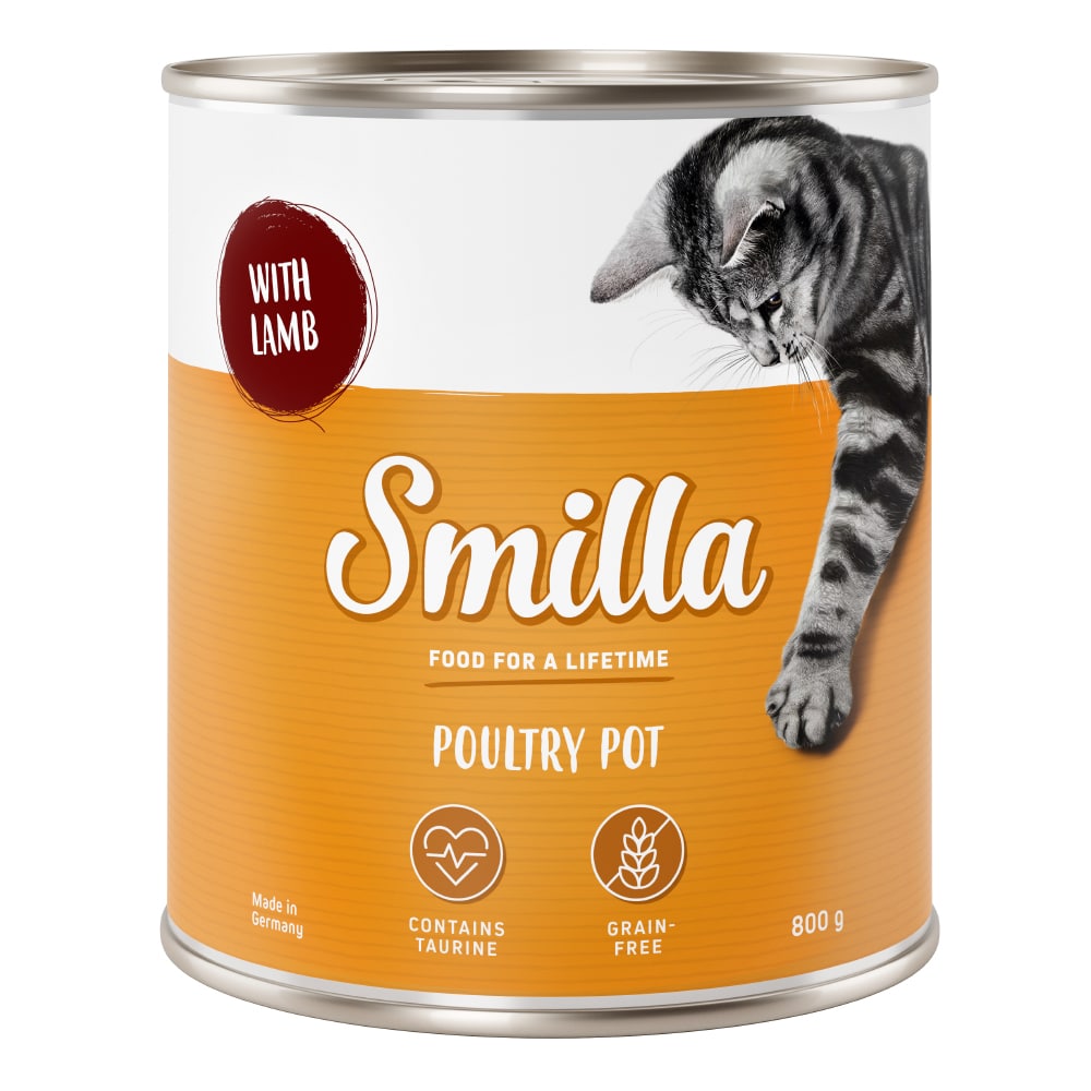 Smilla Poultry Pot 6 x 800 g - Mört fjäderfäkött med lamm