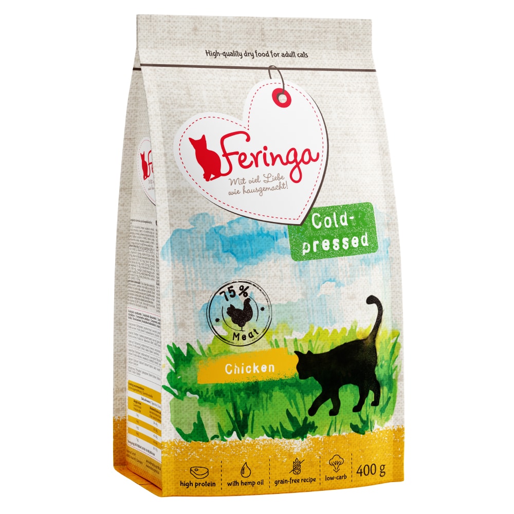 Sparpris på Feringa Adult kallpressat kattfoder! - Kyckling 400 g
