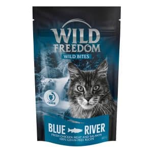 Sparpris! Wild Freedom Snack - Wild Bites 80 g (spannmålsfritt) - Blue River - Kyckling & lax