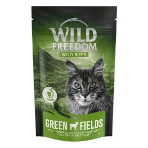 Sparpris! Wild Freedom Snack - Wild Bites 80 g (spannmålsfritt) - Green Fields - Kyckling & lamm